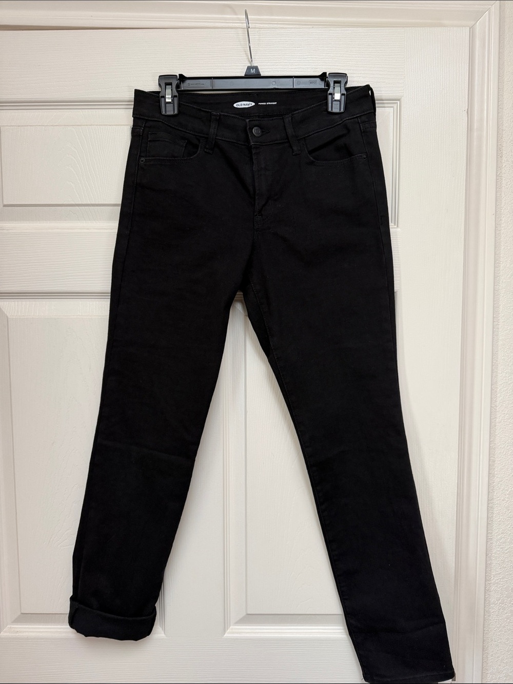 Old Navy Black Women’s Power Straight Jeans